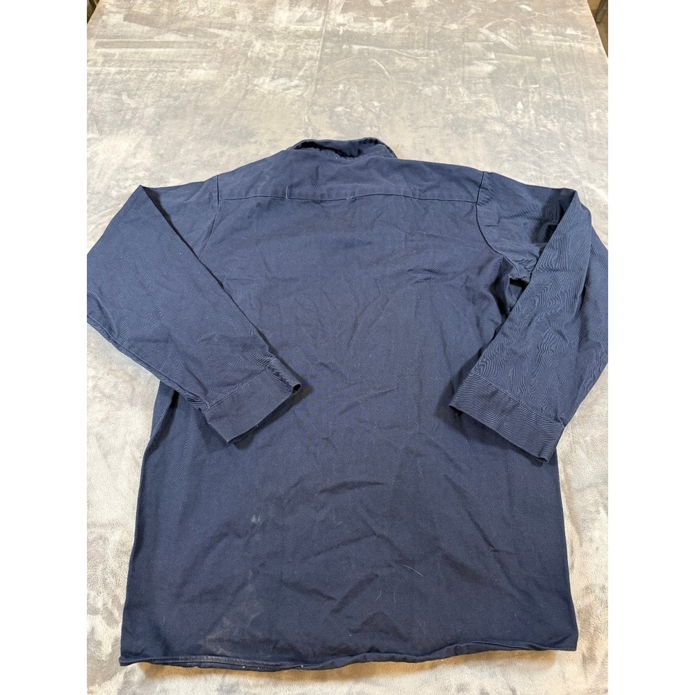 Red Kap Men's XL Navy Blue Work Shirt Long Sleeve Button Down Utility SC70DN3 - Picture 5 of 5